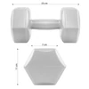 Kép 2/8 - PVC súlyzó, hatszögletű 2x3 kg SPRINGOS - SportSarok