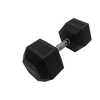 S-SPORT Hatszögletű gumis kézisúlyzó, 25 kg