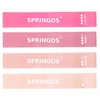 Kép 3/7 - Erősítő (ellenállás) gumiszalag készlet, 4 db-s SPRINGOS PINK MINI BAND-Sportsarok