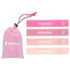 Kép 4/7 - Erősítő (ellenállás) gumiszalag készlet, 4 db-s SPRINGOS PINK MINI BAND-Sportsarok
