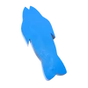 Kép 1/2 - Hal alakú polifoam úszódeszka, S-es, 45X28X4cm S-SPORT - SportJatekShop