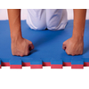 Kép 4/11 - Puzzle tatami sportszőnyeg 100x100x2 cm LEE 1721 piros-kék