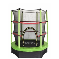 Gyermek trambulin védőhálóval - 140 cm-es WOODY CROSS GREEN - SportSarok