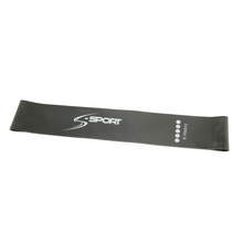 S-SPORT Mini Band Erősítő gumiszalag, fekete, extra erős