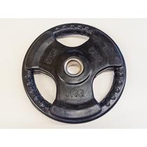 Súlytárcsa, 31 mm, gumírozott, 5 kg S-SPORT