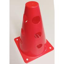 Zárt tetejű bója, 4×3 lyukkal, 23 cm, piros VINEX