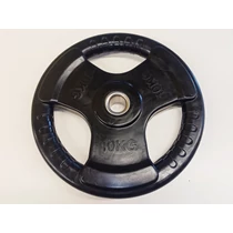 Súlytárcsa, 31 mm, gumírozott, 10 kg S-SPORT