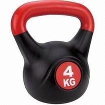 Füles súlyzó - Kettlebell, műanyag, 4 kg S-SPORT
