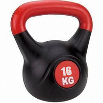 Füles súlyzó - Kettlebell, műanyag, 16 kg SPARTAN - SportSarok