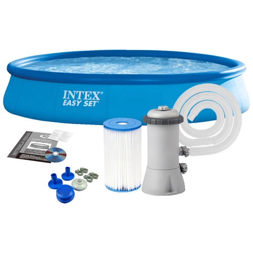 Intex Easy vízforgatós medence szett 457x84 cm, vízforgatóval - 28158-Sportsarok