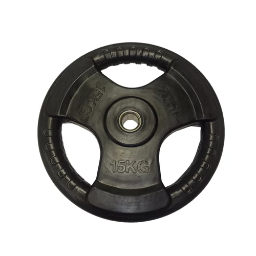Súlytárcsa, 31 mm, gumírozott, 15 kg S-SPORT - SportSarok
