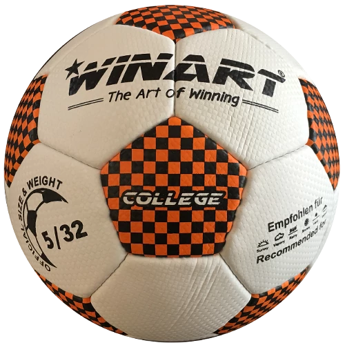 Műbőr focilabda,4-s méret WINART COLLEGE ORANGE/BLACK - SportSarok