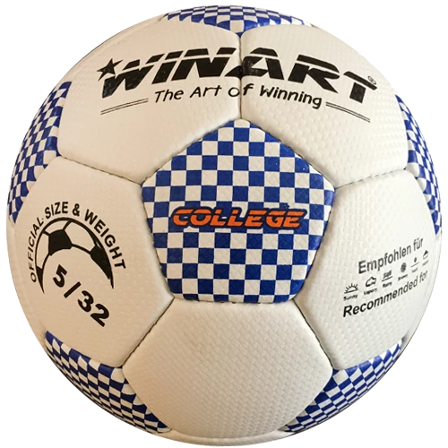Műbőr focilabda, 5-s méret WINART COLLEGE WHITE/BLUE - SportSarok