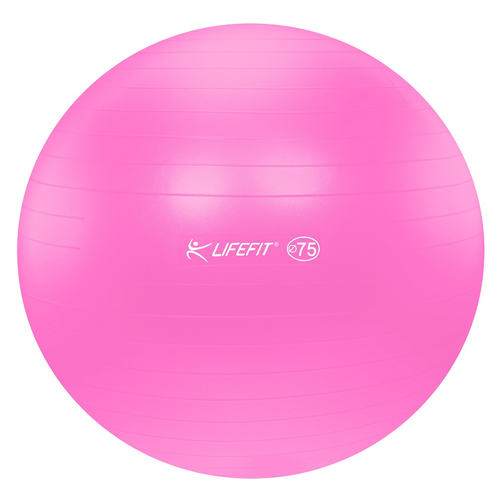 Gimnasztikai labda, pink, 75 cm LIFEFIT-Sportsarok