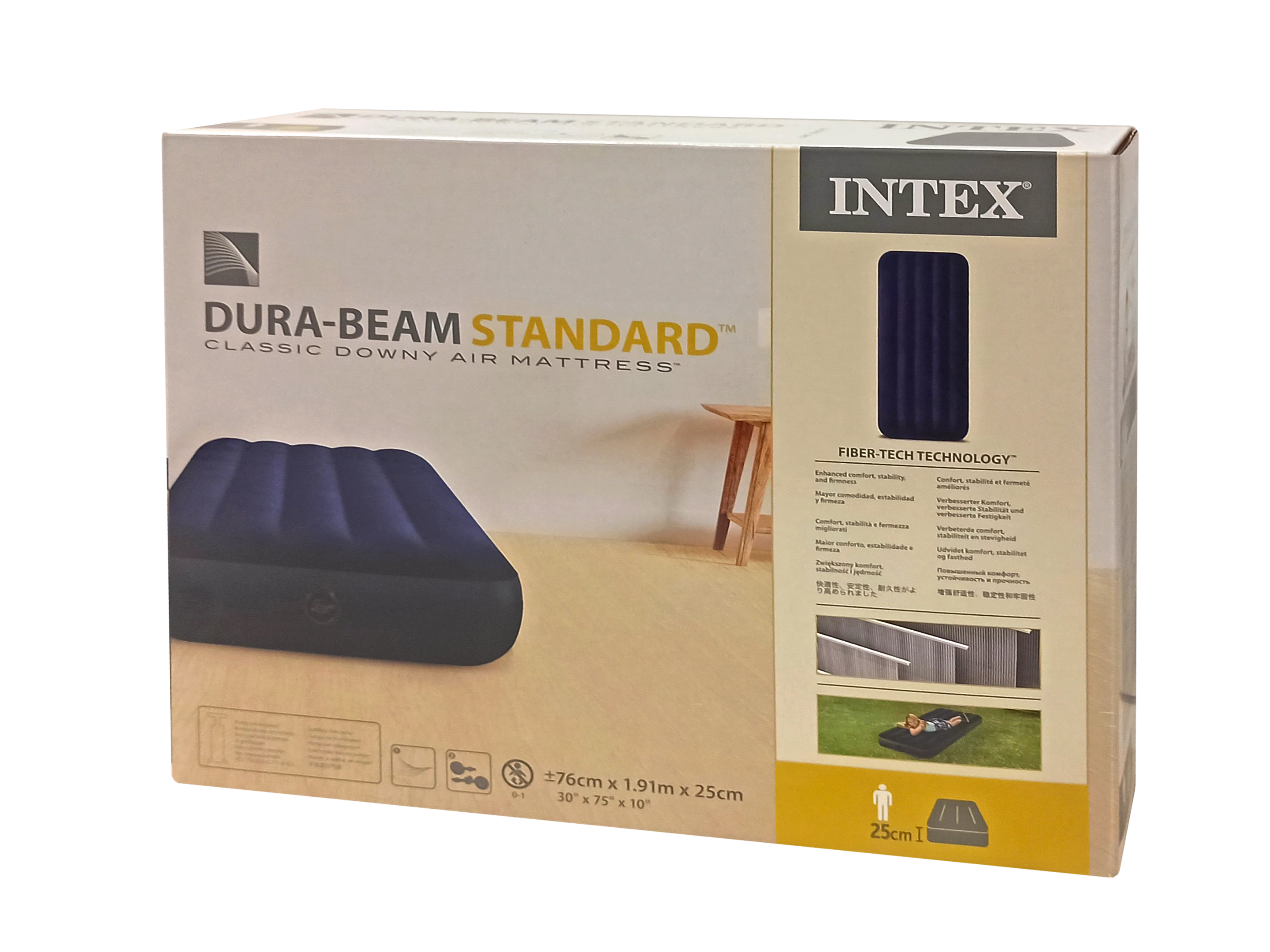 Felfújható ágy 191x76x25 cm INTEX DURA BEAM