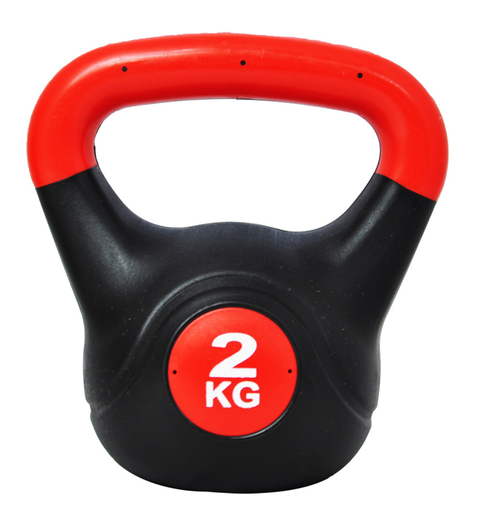 Füles súlyzó - Kettlebell, műanyag, 2 kg AXER
