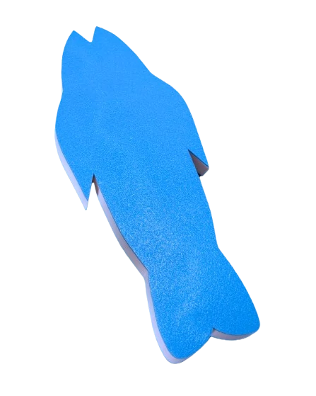 Hal alakú polifoam úszódeszka, S-es, 45X28X4cm S-SPORT