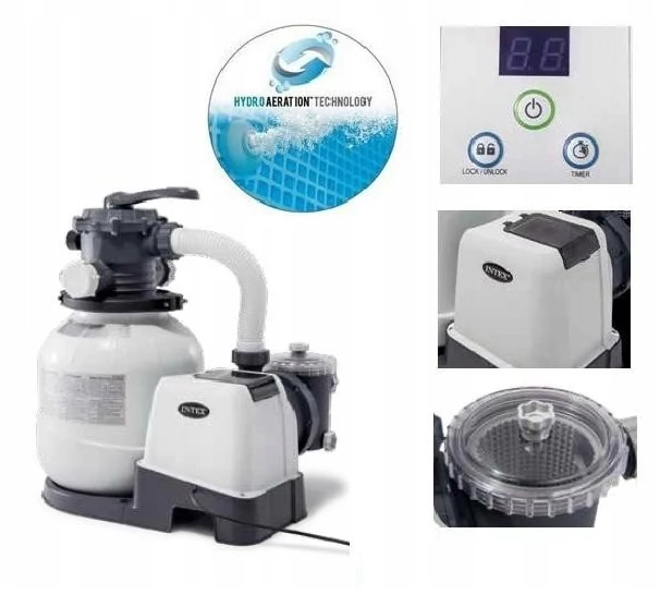 Vízforgató, homokszűrős INTEX 26646 - Új Hydro Aeration Technology