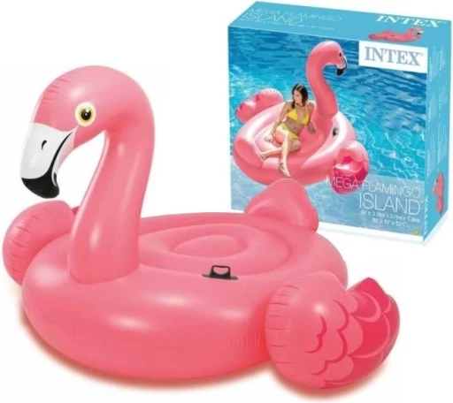 Felfújható óriás flamingó sziget INTEX 56288