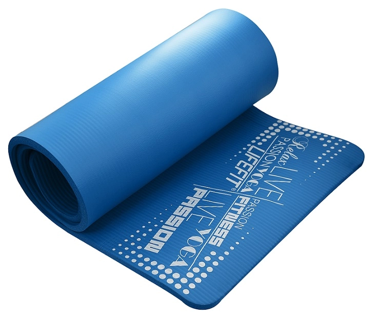 Gimnasztikai (jóga) szőnyeg 180x58x1,5 cm LIFEFIT kék