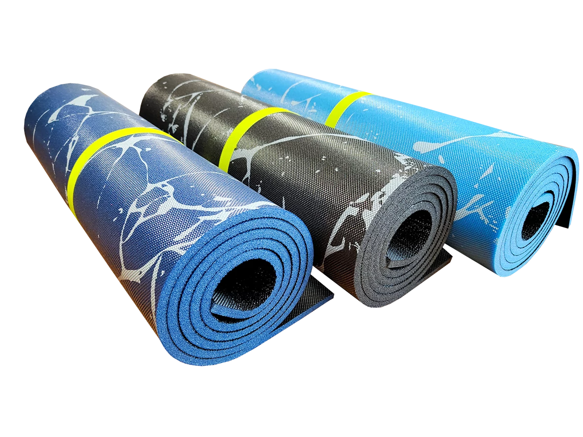 Polifoam kempingmatrac, 10 mm-s, egyrétegű, fekete S-SPORT