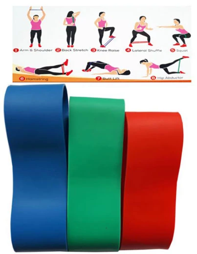 Erősítő gumiszalag / fitnesz szalag 3 db-s készlet SPARTAN MINI BAND