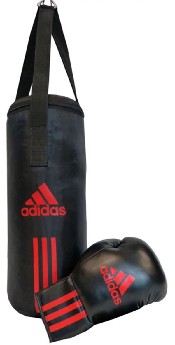 ADIDAS gyerek bokszkészlet - fekete/piros