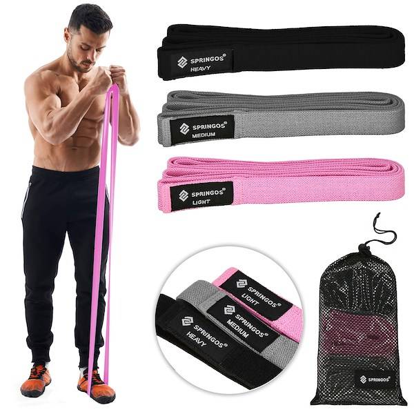 Springos elasztikus fitnesz szalag készlet - FA0138