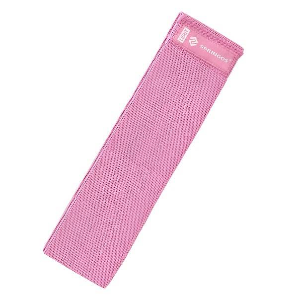 Springos elasztikus fitnesz szalag, pink - FA0137