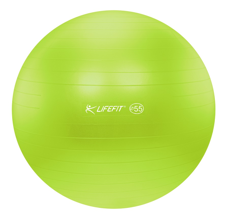 Gimnasztikai labda, zöld, 55 cm LIFEFIT 
