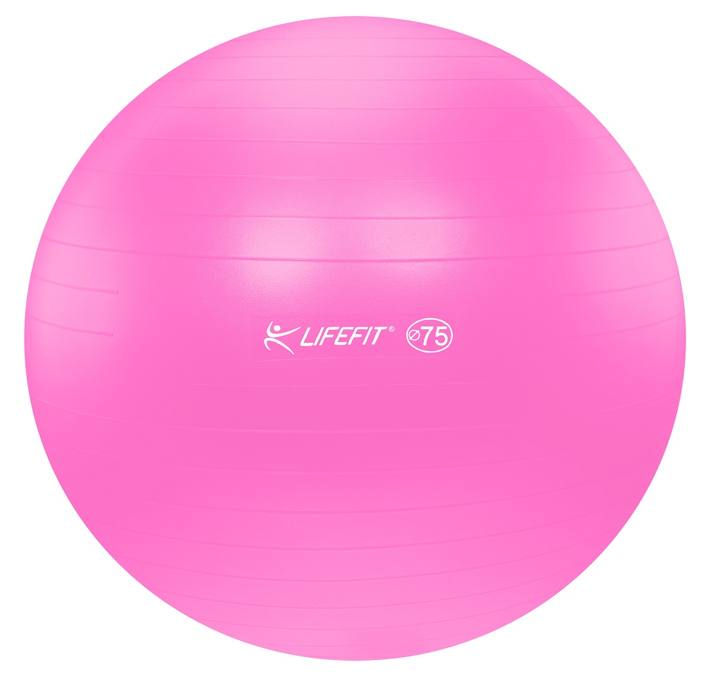 Gimnasztikai labda, pink, 75 cm LIFEFIT 