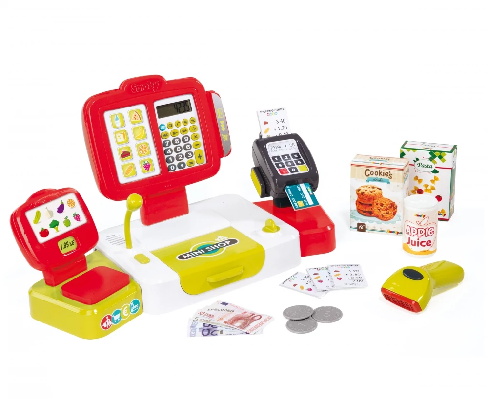 Pénztárgép elemes, mérleggel - SMOBY 350107