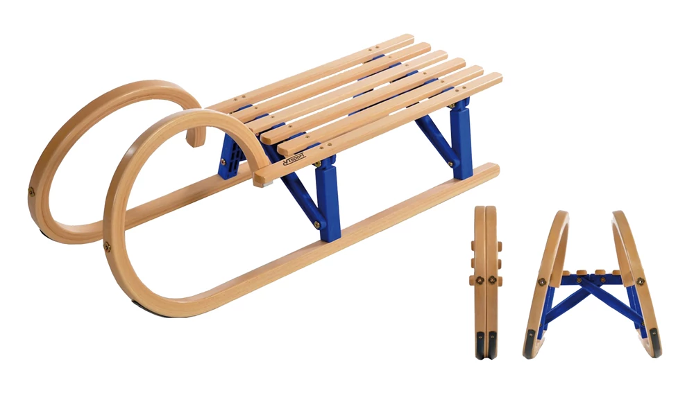 Összecsukható fa szánkó, 100 cm S-SPORT
