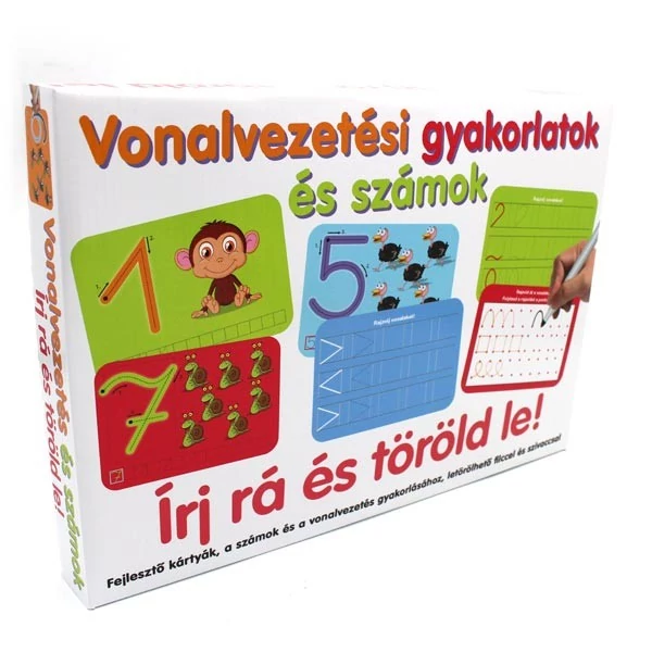 Vonalvezetési gyakorlatok és számok - gyakorló, fejlesztő játék