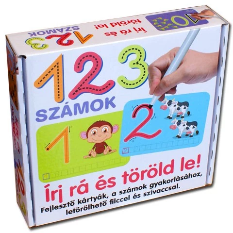 Írj rá és töröld le! - 1,2,3 Számok