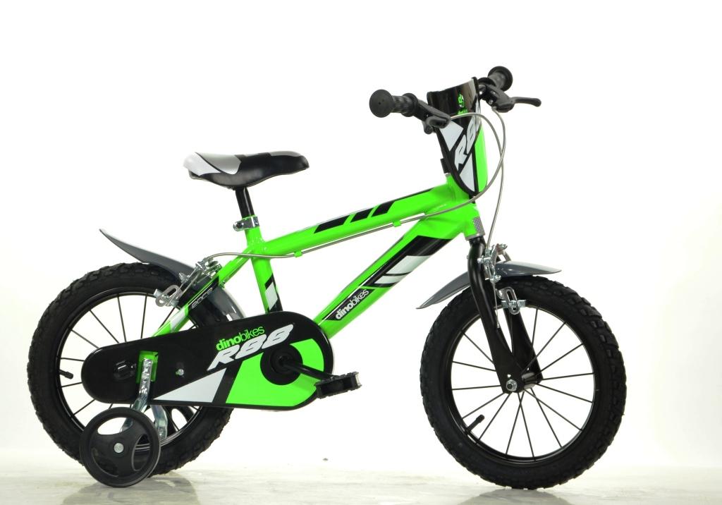 Gyerek kerékpár, zöld 16 colos - DINO BIKES
