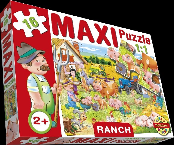 Maxi puzzle 16 db-os - 640 RANCH
