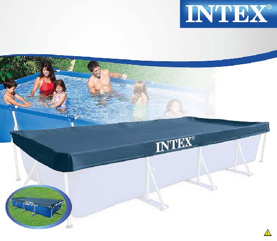 Takaró téglalap medencére INTEX 28039